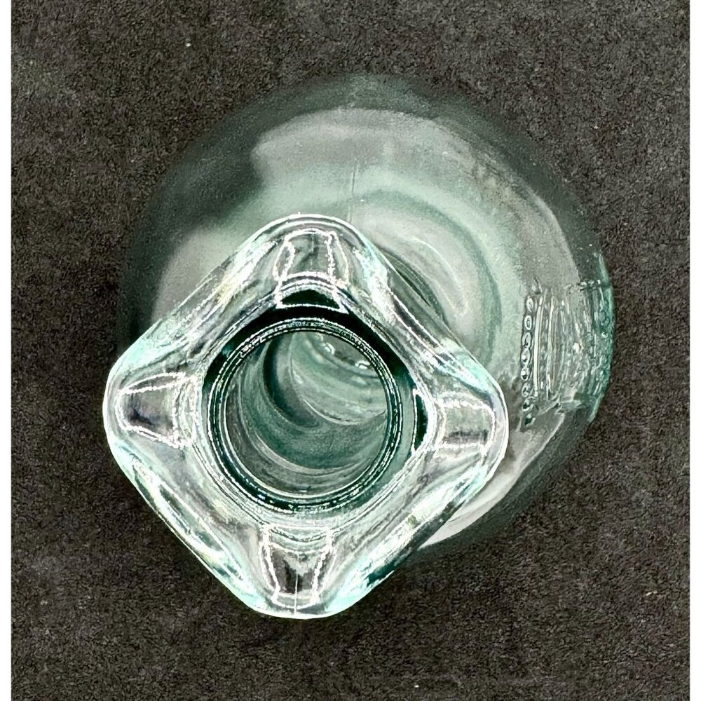 Vintage Italian Mod Def Bamfi Glass Bottle Embossed Details & Fluted Top - Picture 2 of 10